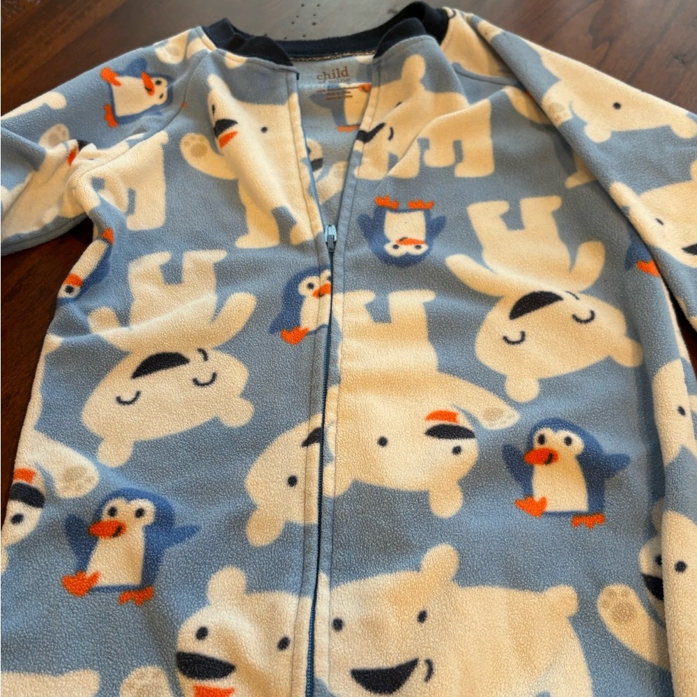 Carter's Blue Penguin Footie Pajamas